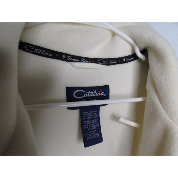 Catalina Woman 4 Season Fleece Full Zip Jacket Drawstring Waist Size 1X 16w/18w - Picture 8 of 10